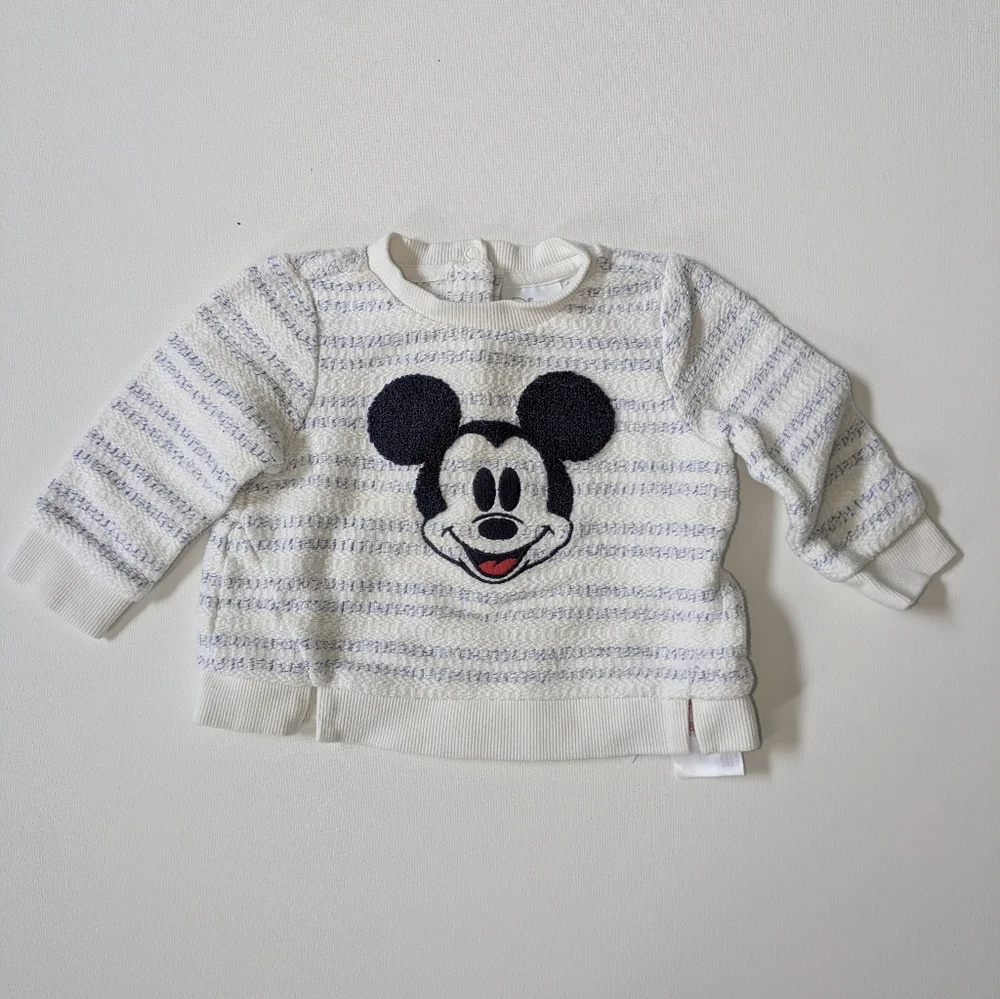 Disney Kids Mickey Mouse Sweater - White and Blue